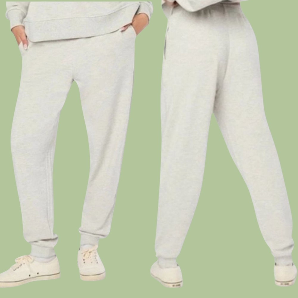 REVOLVE WeWoreWhat Size X Small Slim Leg Jogger Heather Grey Fleece NWT